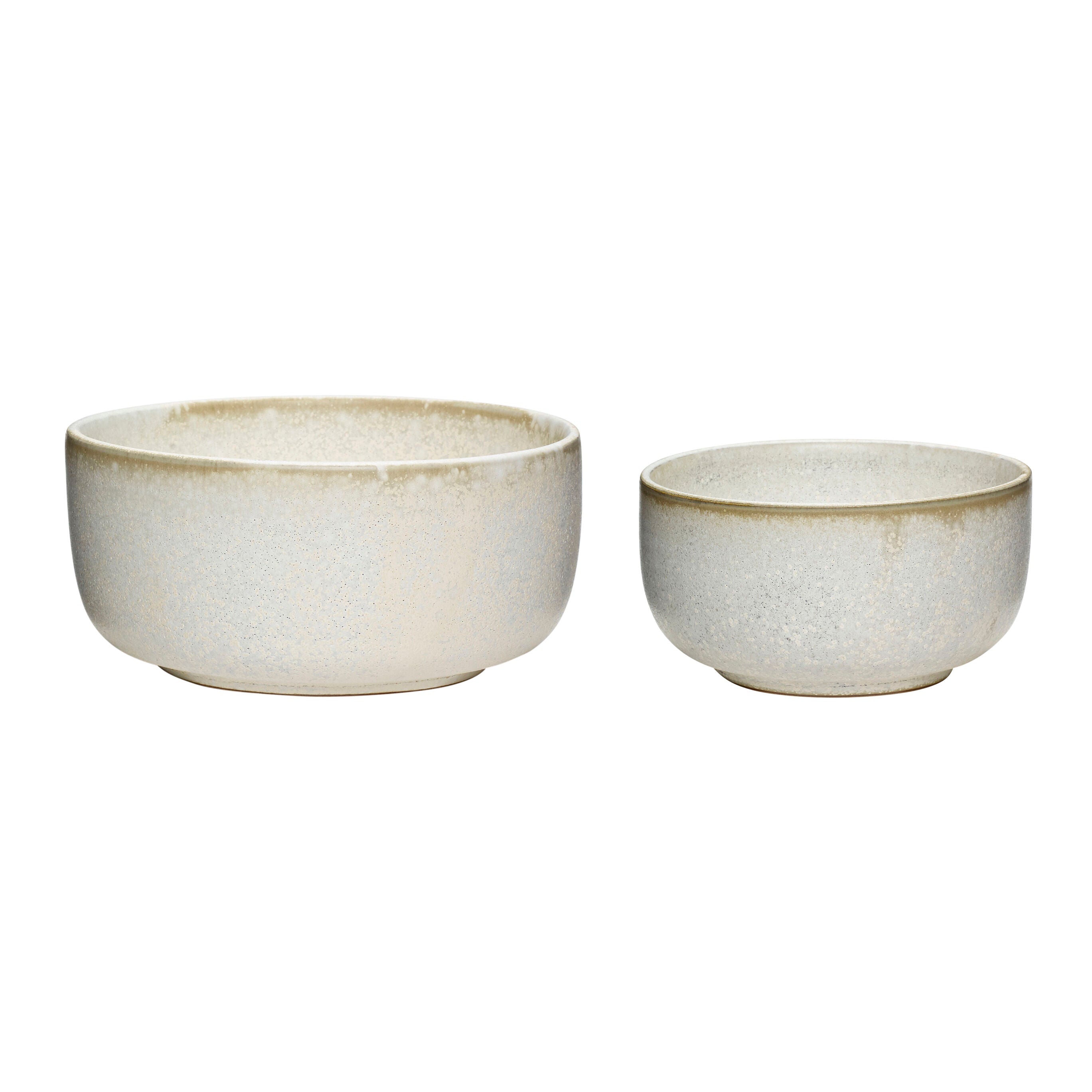 Clay Bowls White (set of 2)