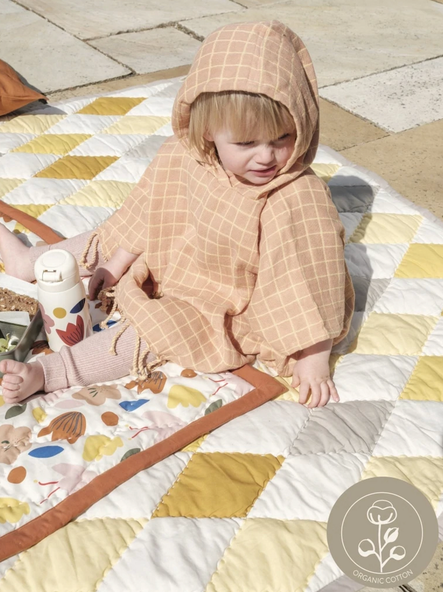 Organic Diamond Blanket in Yellow Mix – ALKEMI store