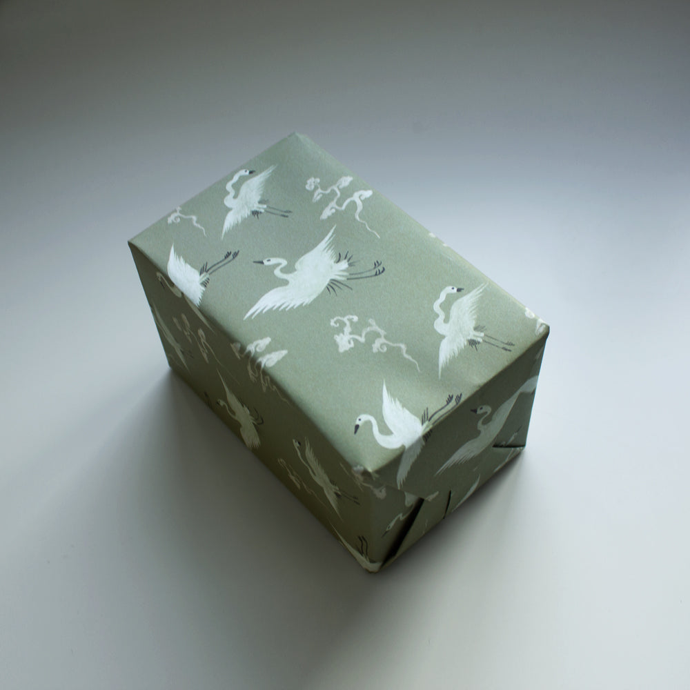 3 Sheets of Gift Wraps - Celadon