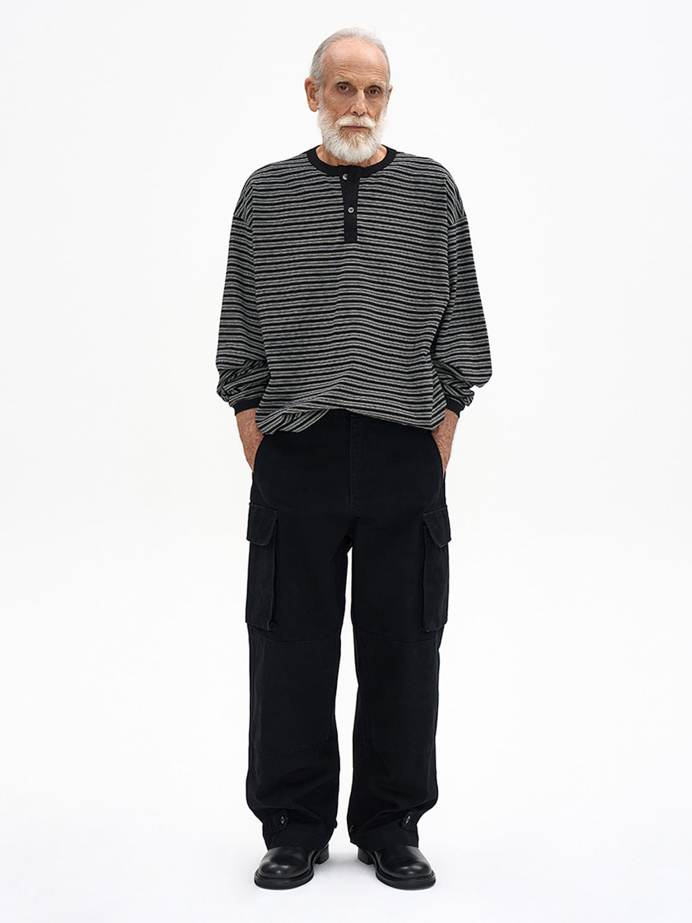 French M-47 Cargo Pants Black