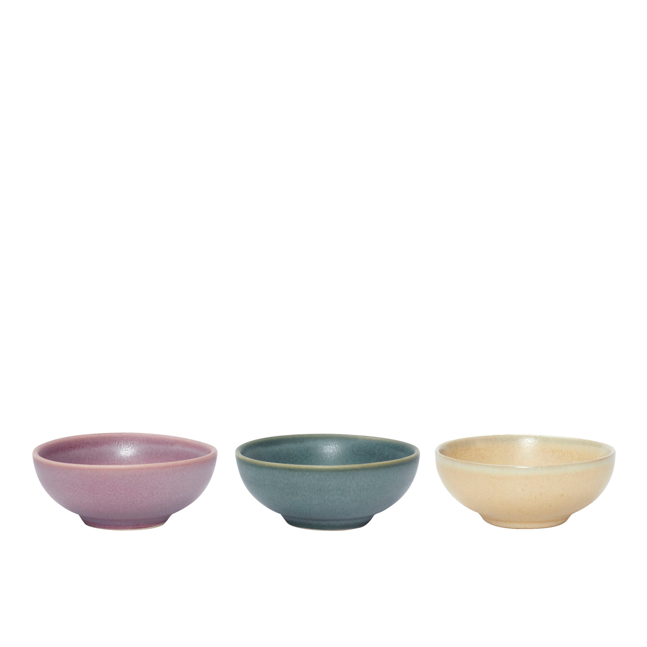 Trio Bowls Small Rose/Green/Beige - set of 3