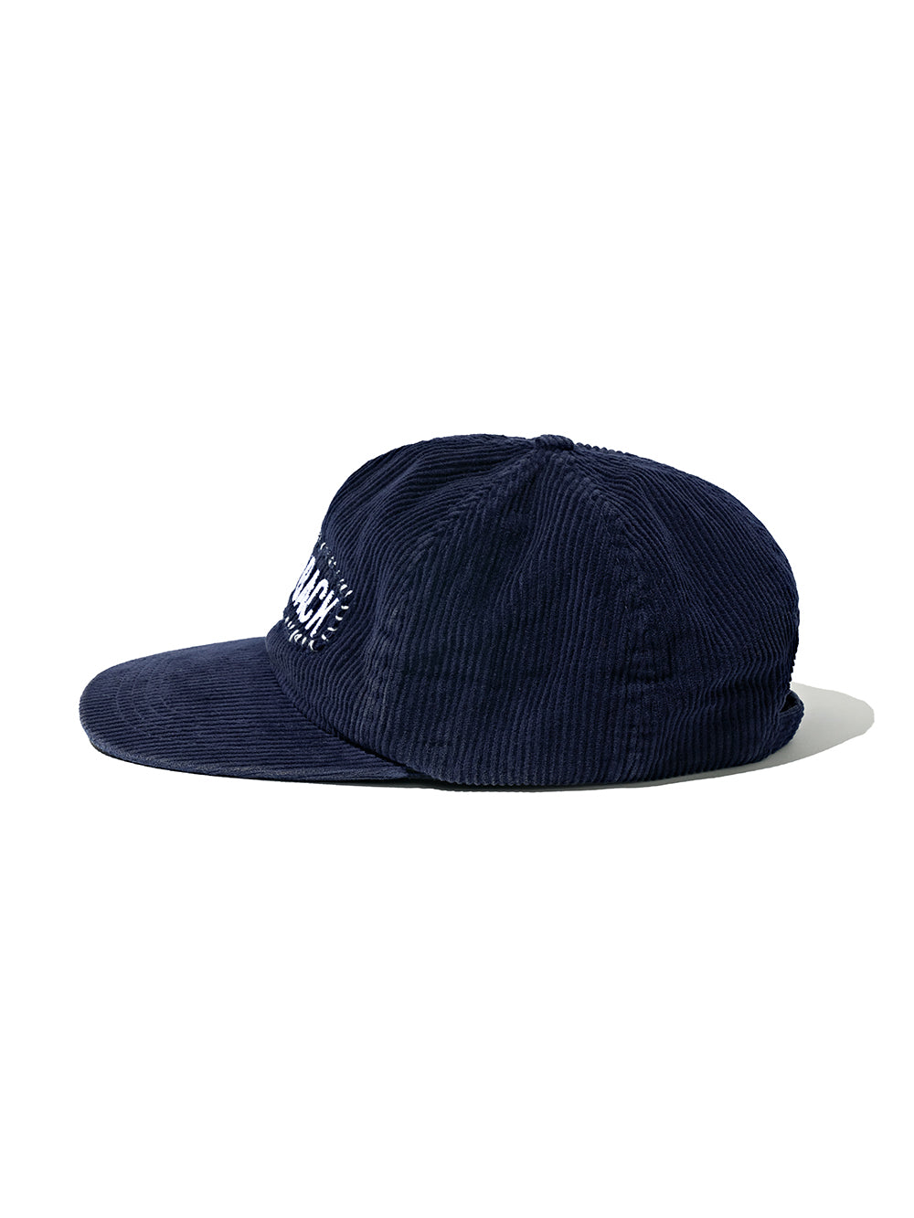 Handmade Vintage Washed Stitch Corduroy Ball Cap in Navy