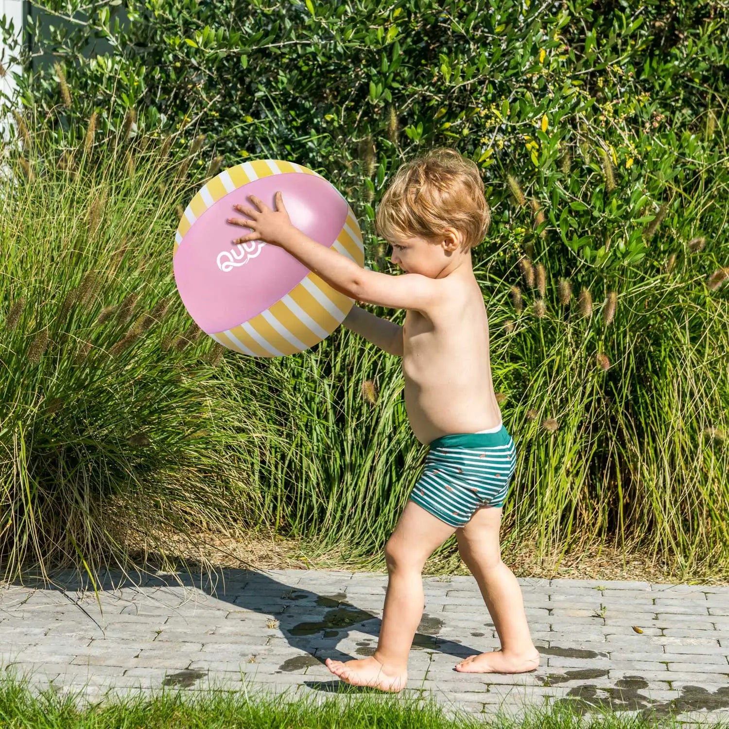 Inflatable Beach Ball Banana Pink