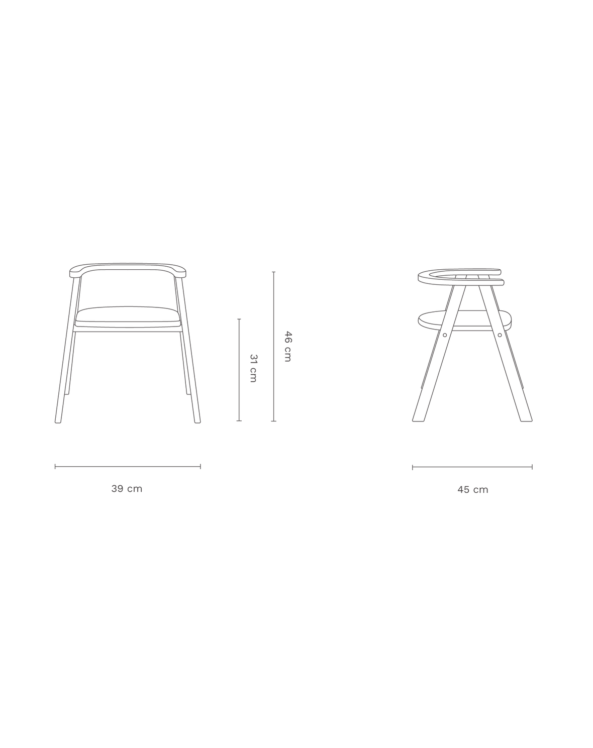 Growing Green Kid Chair Colored Blush