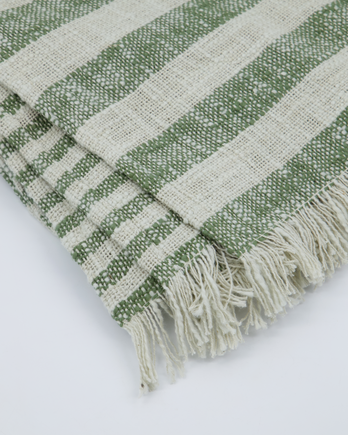 Green Stripe Throw