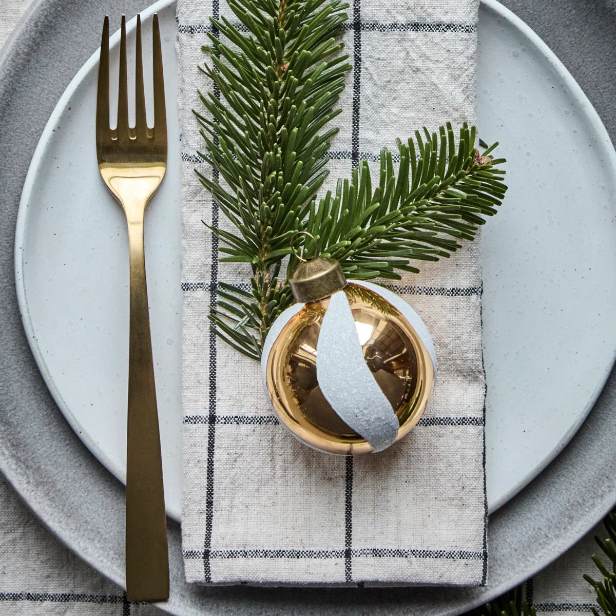 White Twister Christmas Ornaments (Set of 4)