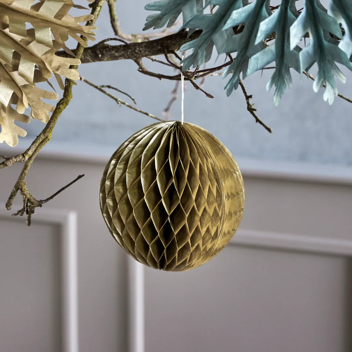 Golden Orb Christmas Ornament