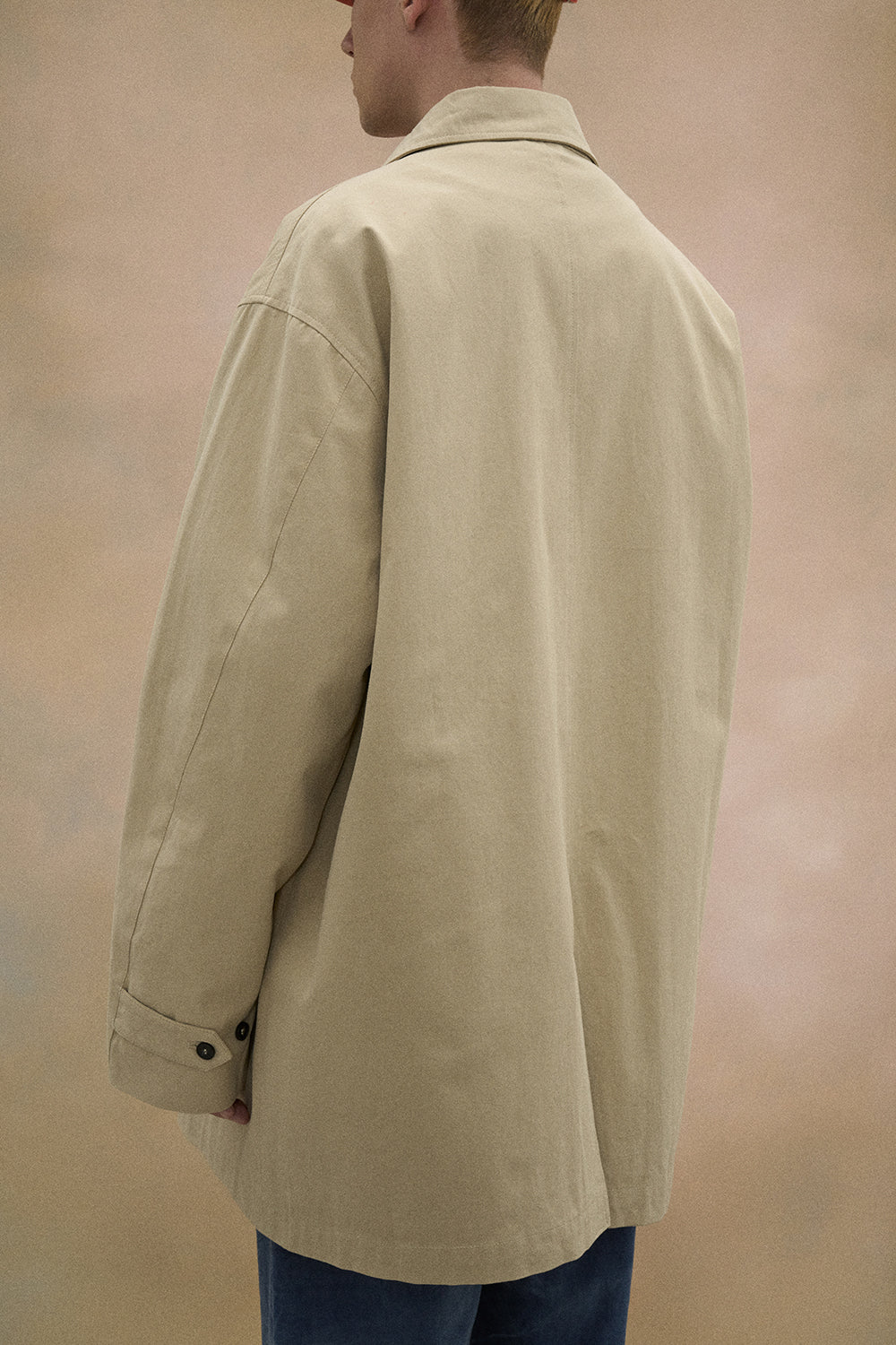 Solid Mac Coat in Beige