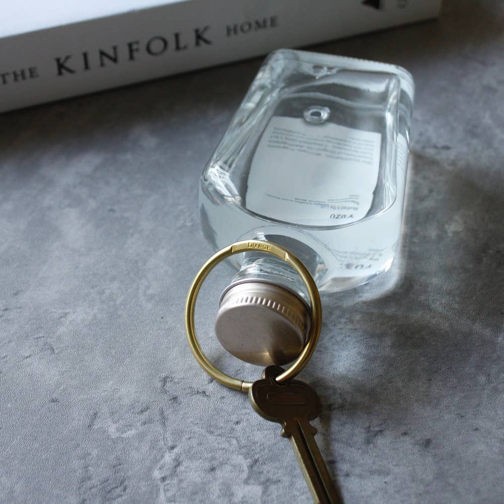 Round Keyring in Gold Colour – ALKEMI store