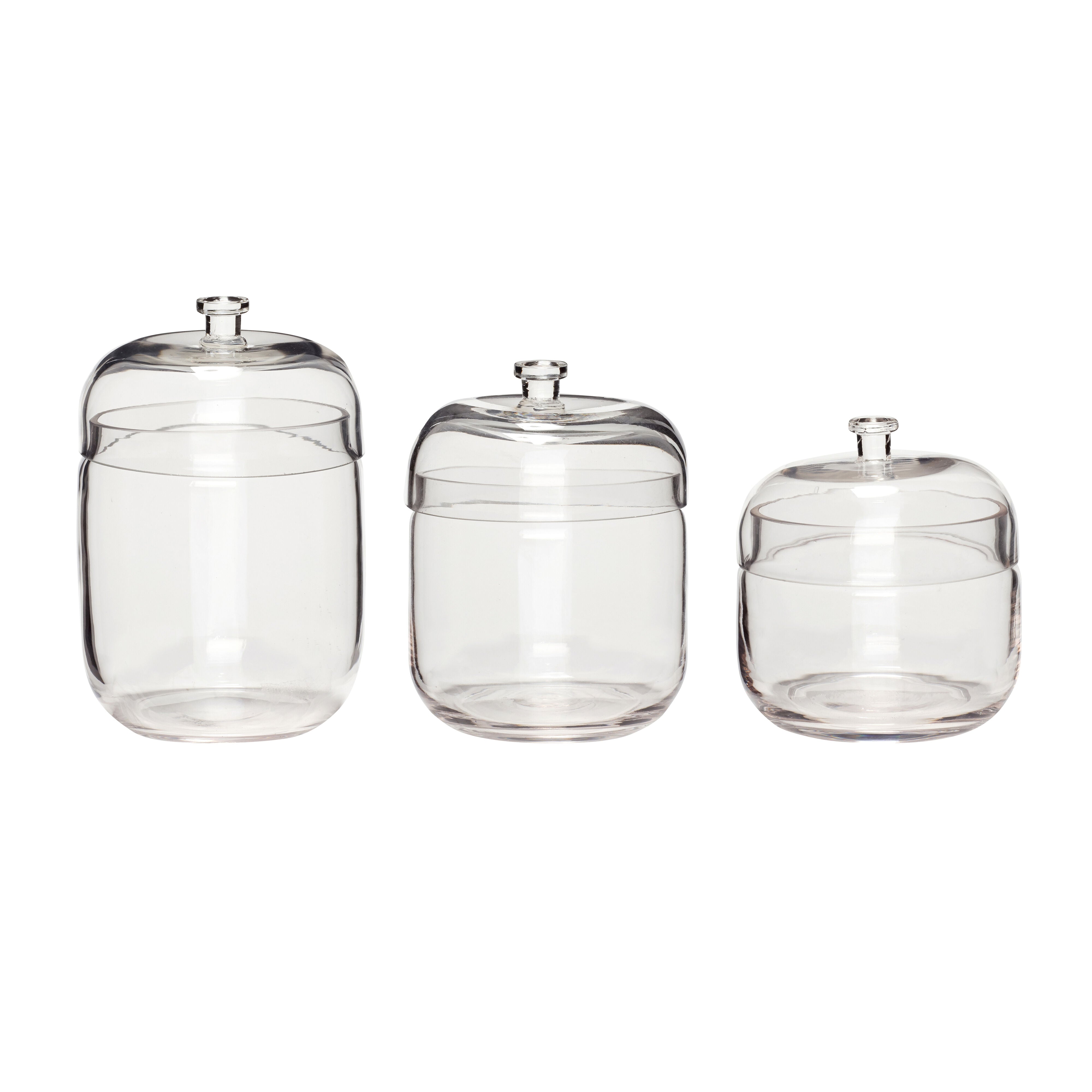 Fill Storage Jars Clear (set of 3)