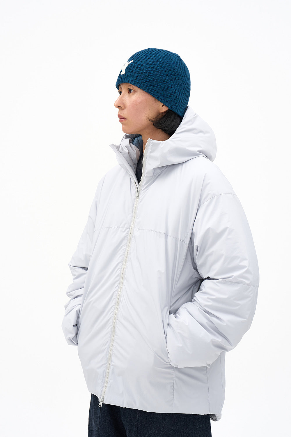 Light Air Padding Parka Sky Grey