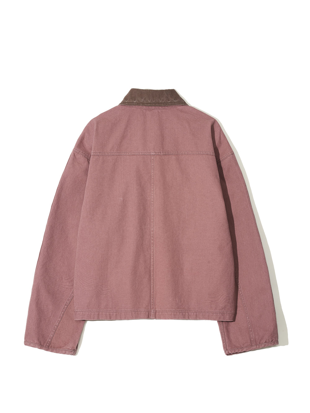 Vintage Washed Wide Work Jacket in Pink