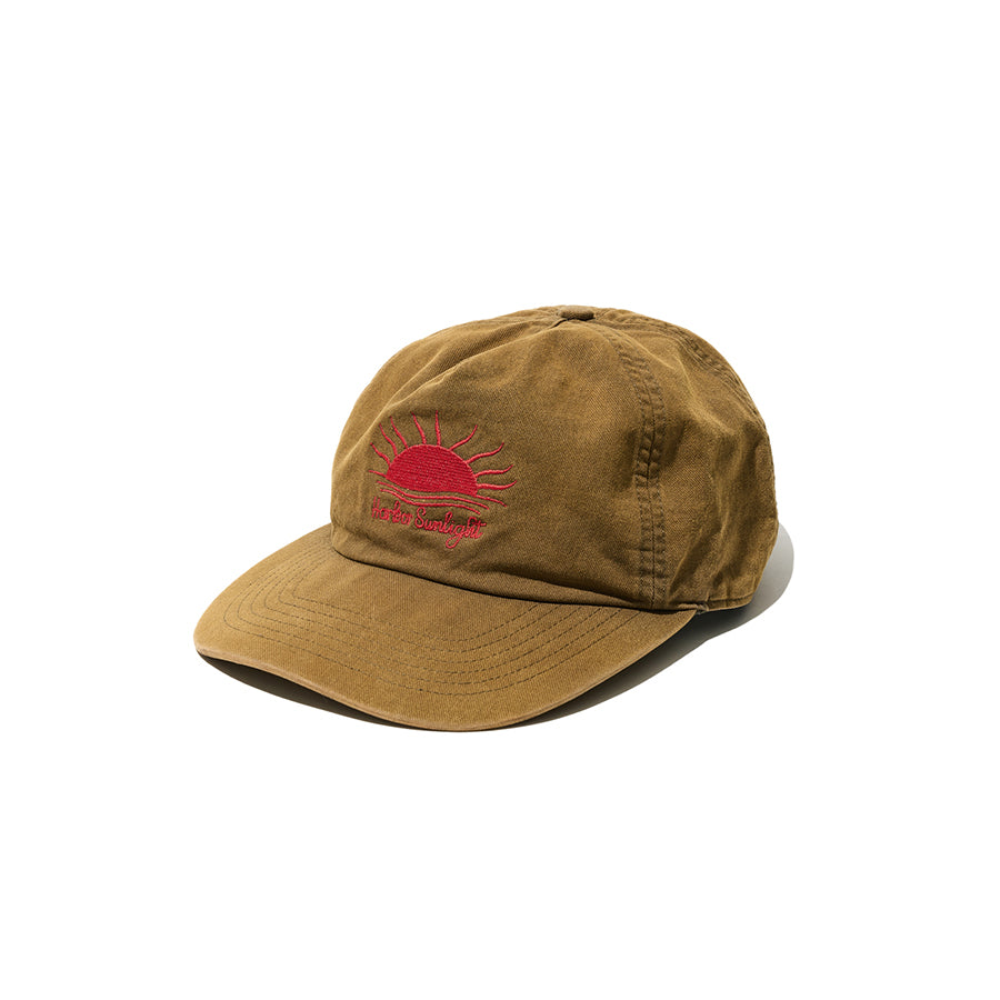 Vintage Washed Sunlight Ball Cap in Brown Khaki