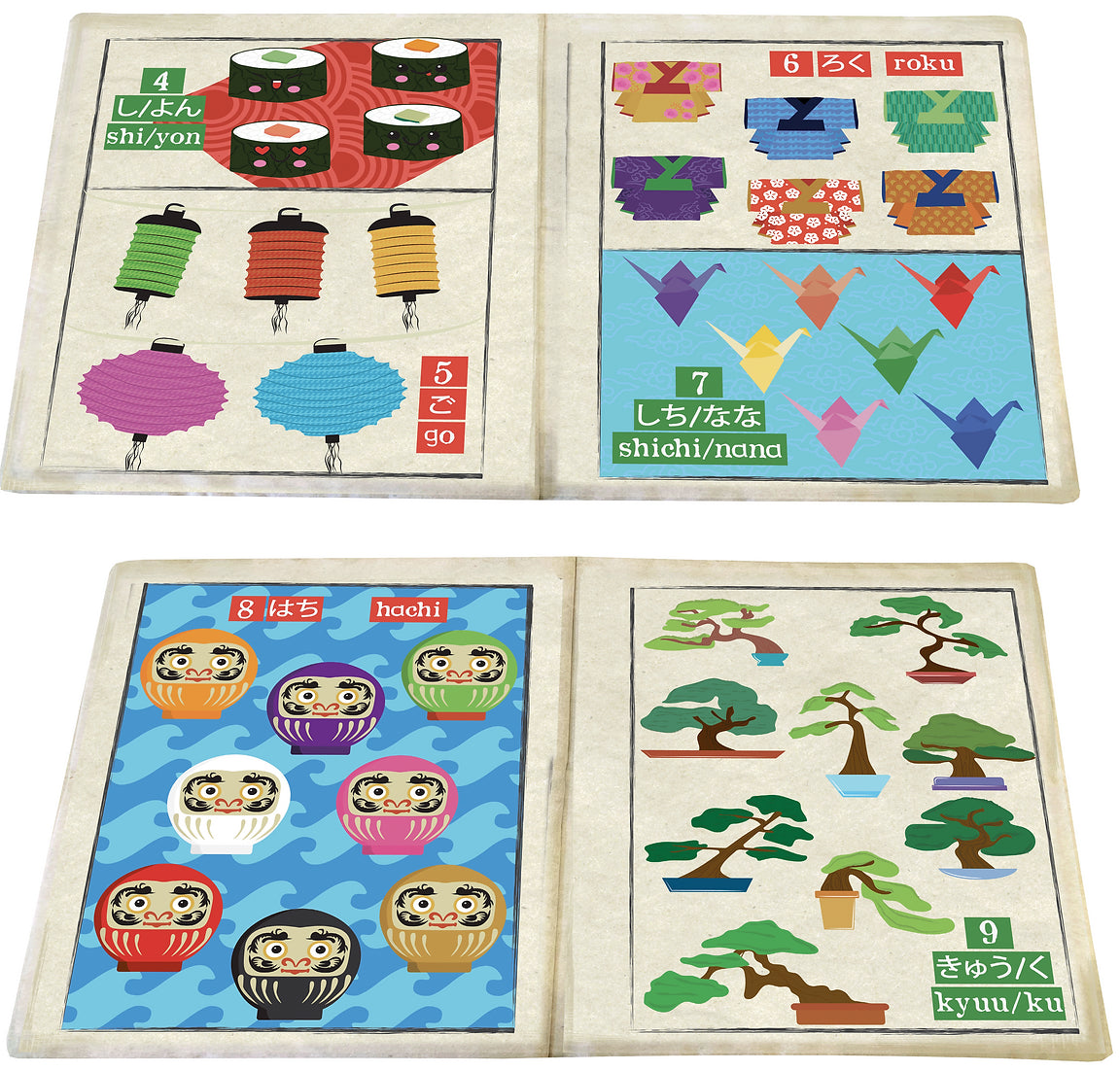 Nursery Times Crinkly Book JAPANESE - Count to 10