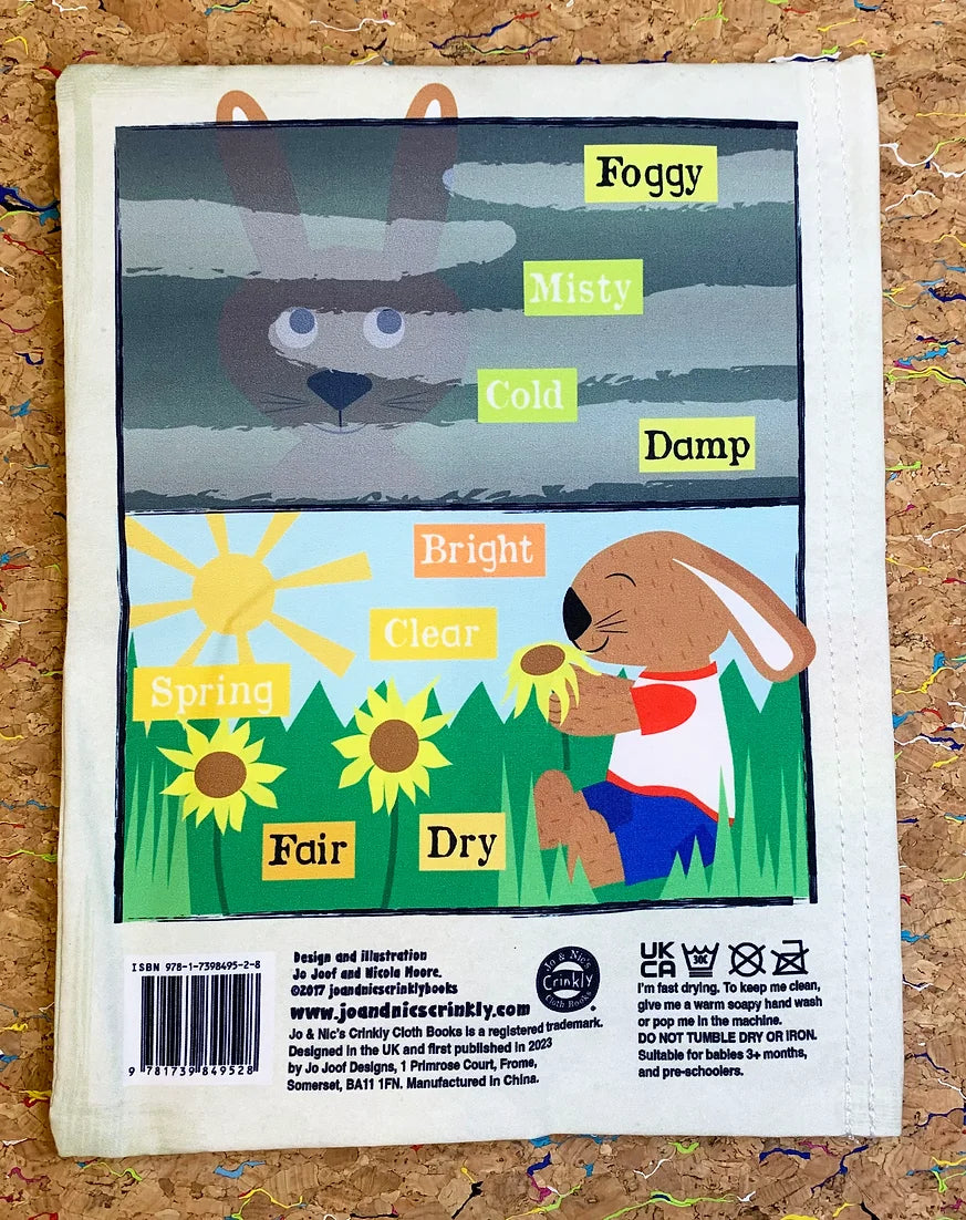 Nursery Times Crinkly Book WEATHER - first words