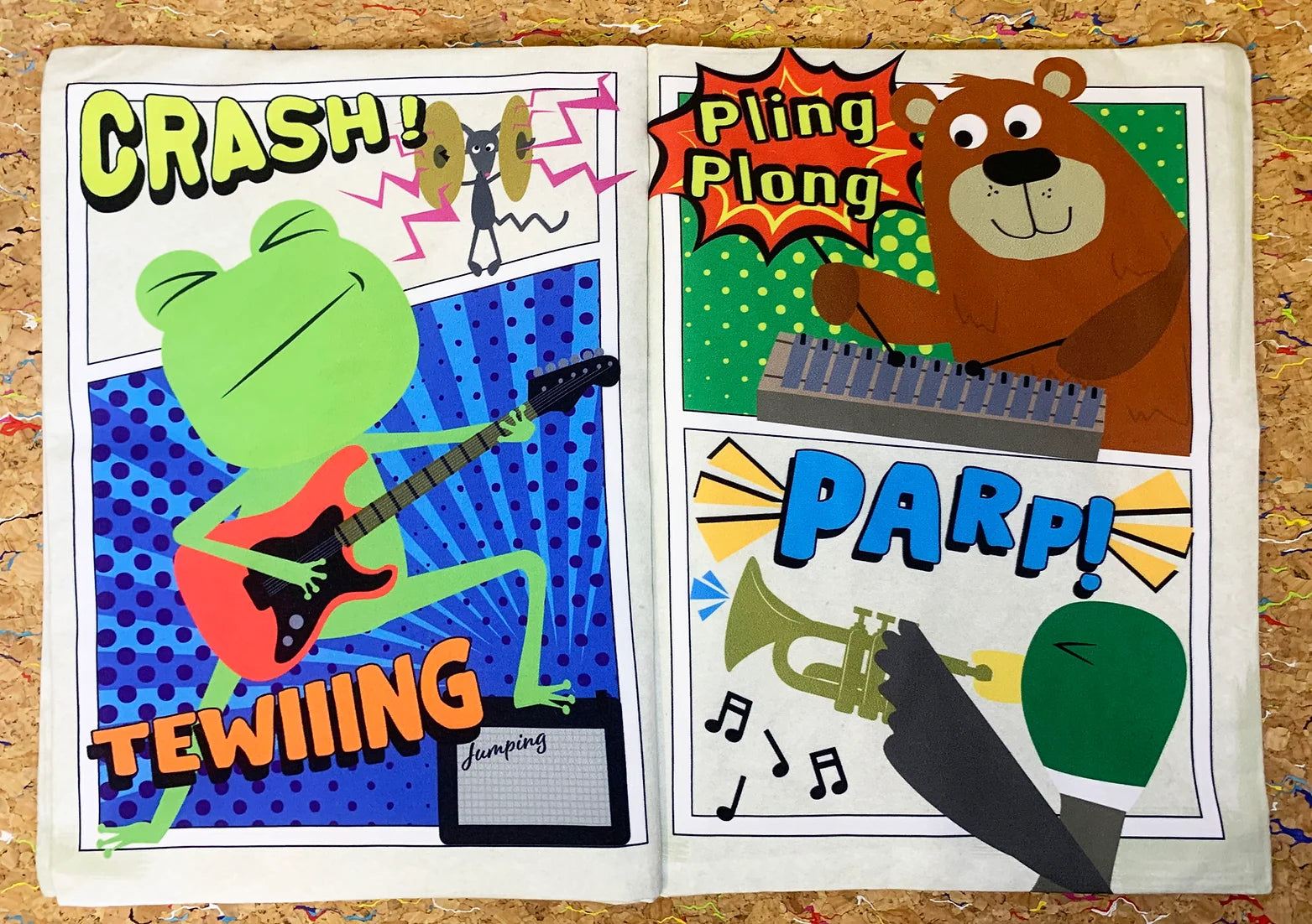 Nursery Times Crinkly Books COMIC ISSUE 1 - Musical Instrument Sounds