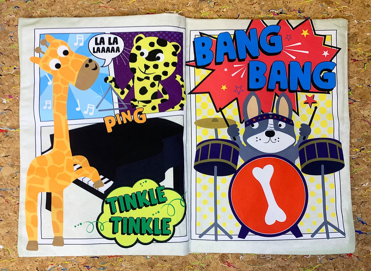 Nursery Times Crinkly Books COMIC ISSUE 1 - Musical Instrument Sounds