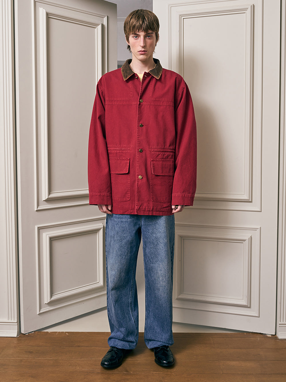 Western Chore Jacket in Red