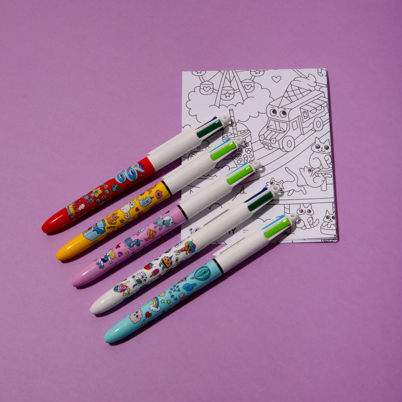 BIC x OMY - Box of 5 Kawaii Colour Pens