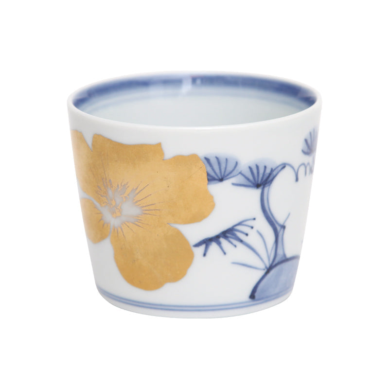 Choku Cup Pine Tree with Plum Flower