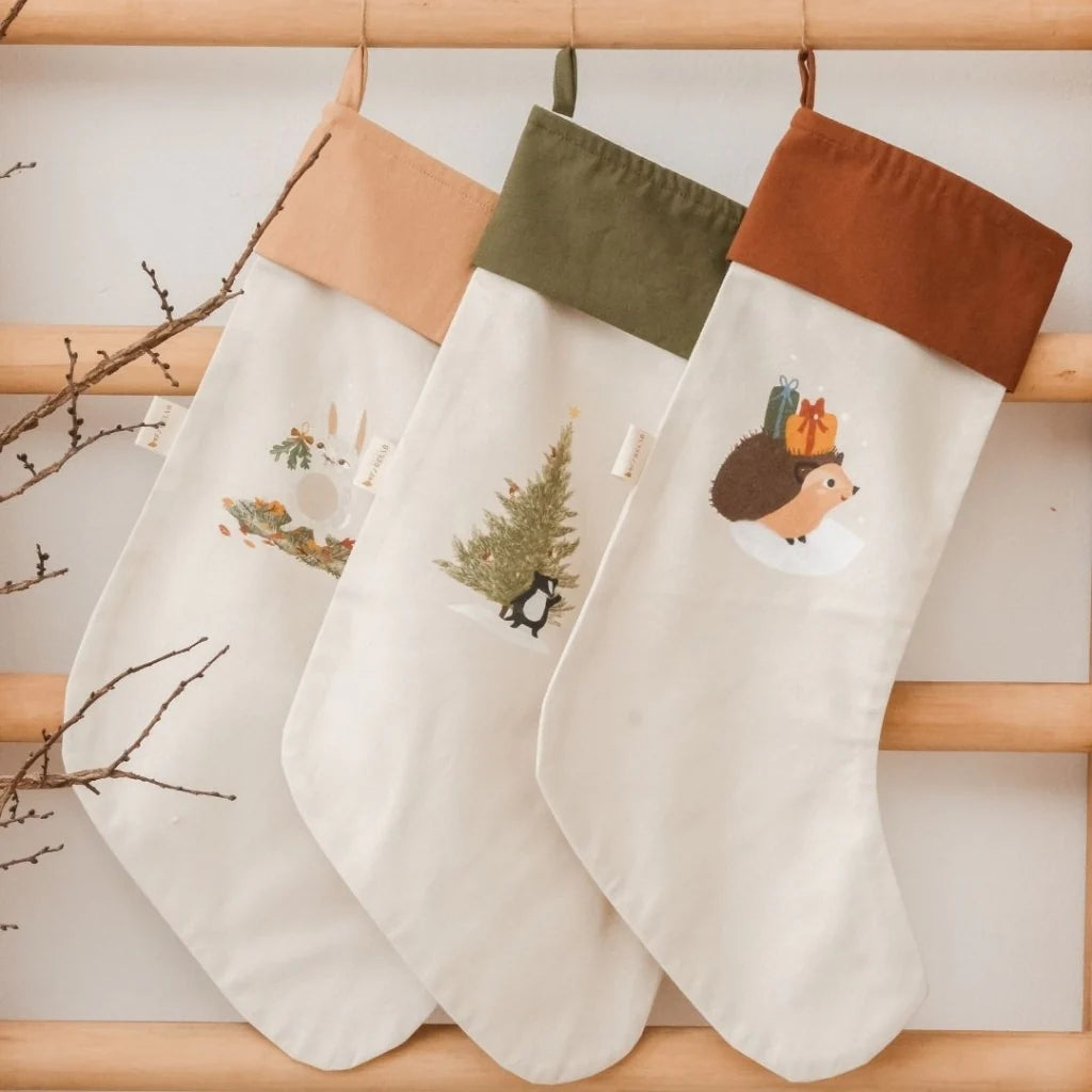 Christmas Stocking Woodland Hedgehog