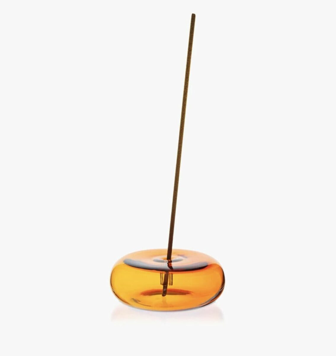 Dimple Incense Holder in Golden Yellow