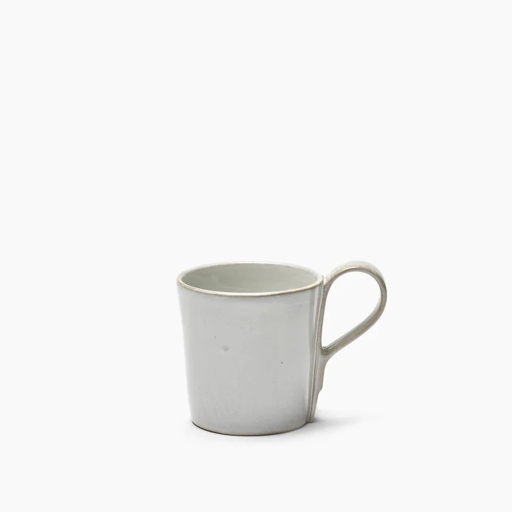 Off White Coffee Cup with a Handle
