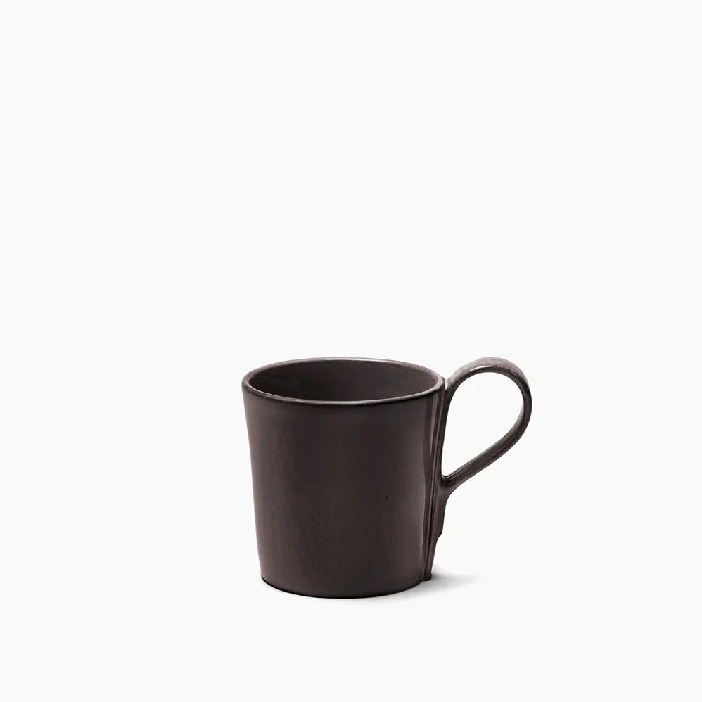 Ebony Coffee Cup with a Handle