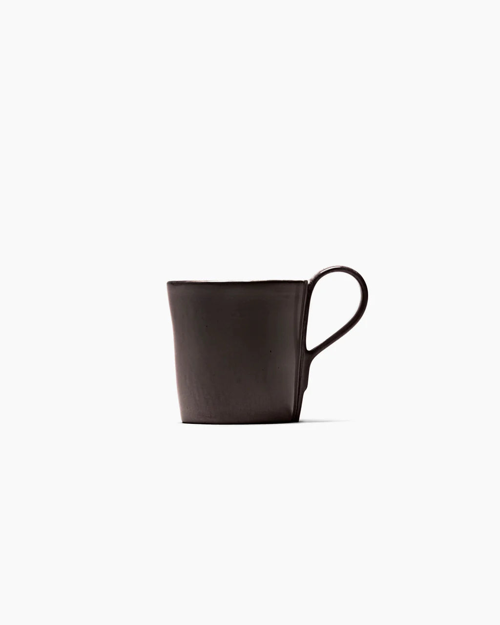 Ebony Coffee Cup with a Handle