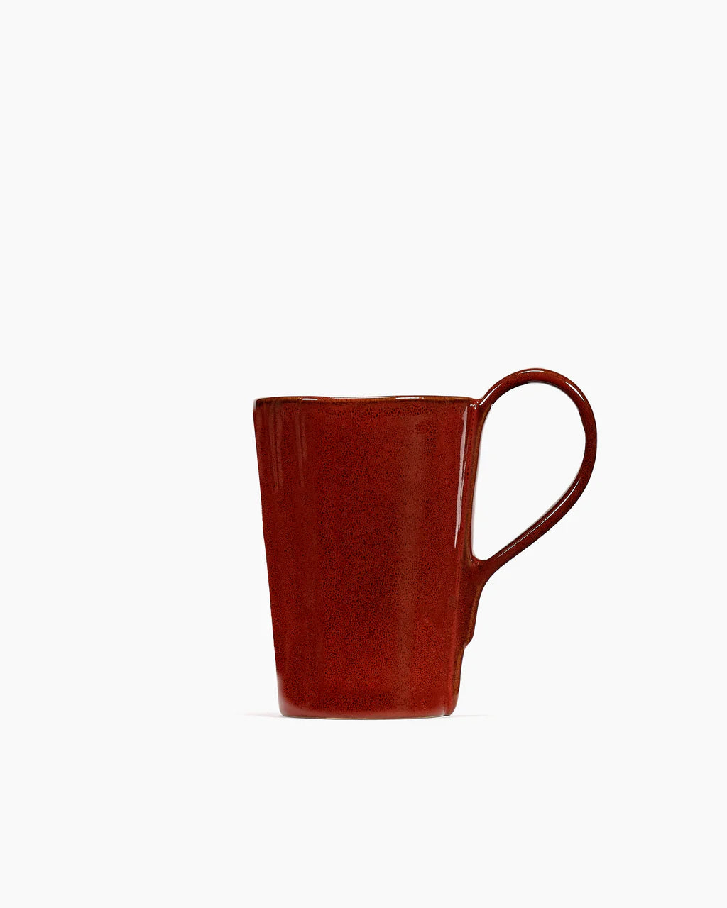 Venetian Red Tall Mug with a Handle