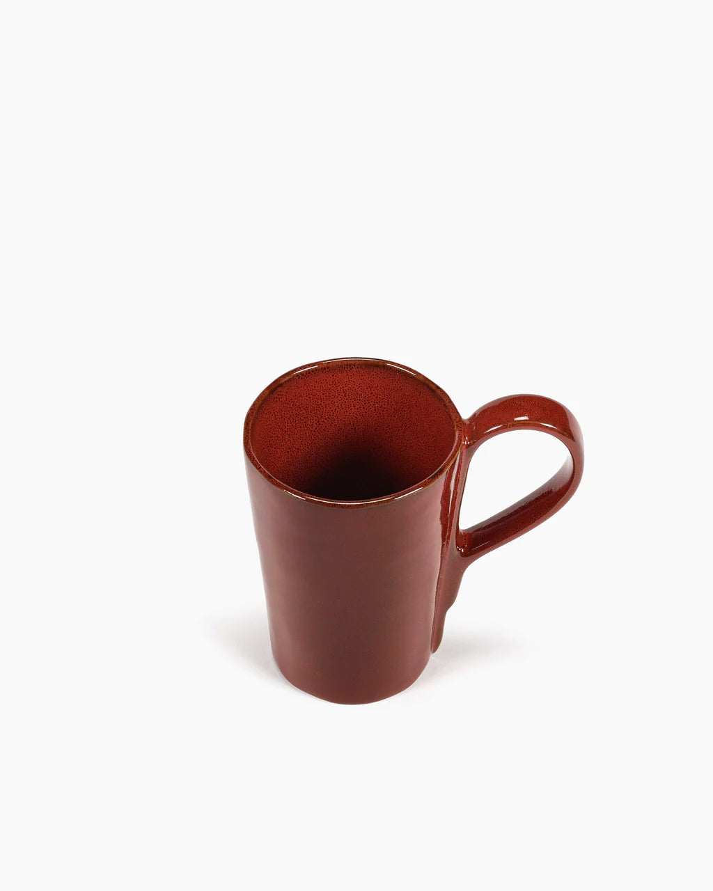 Venetian Red Tall Mug with a Handle