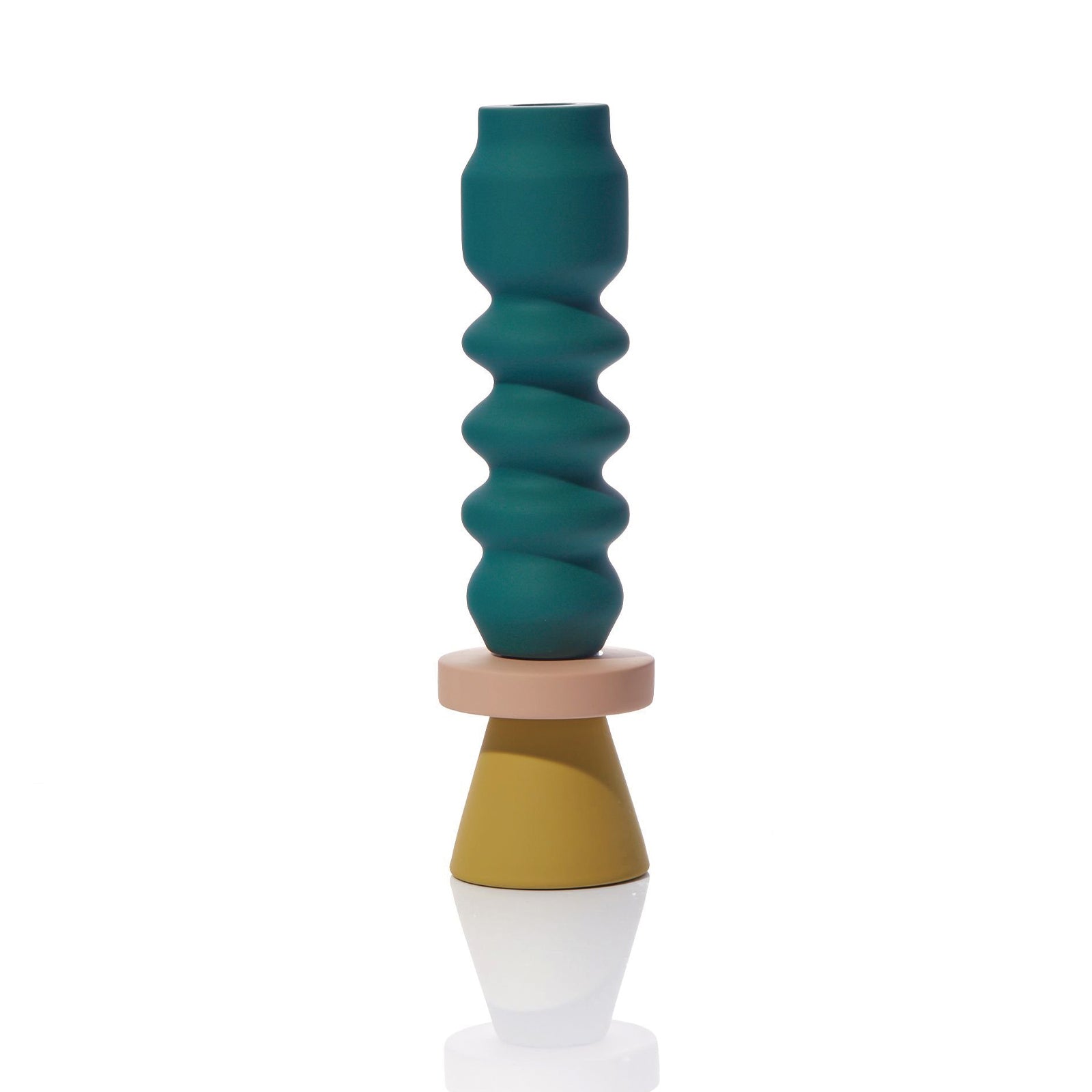 Stacks Tall Candle Holder - Forest