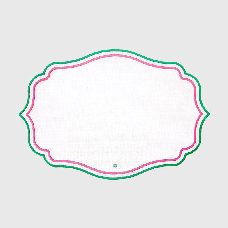Grace Tablemat in Pink/Green