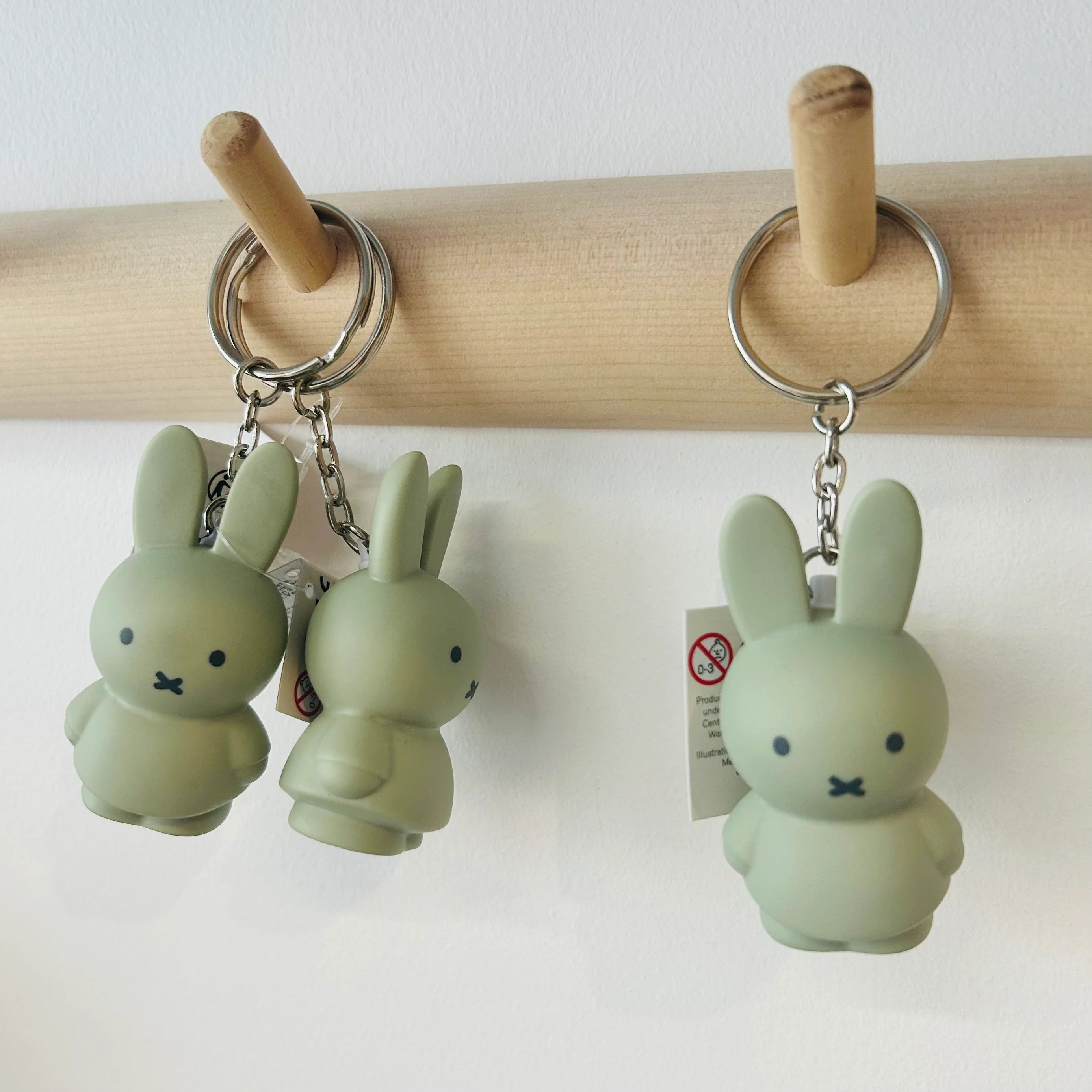 Miffy Keyring in Eucalyptus Green (6cm)