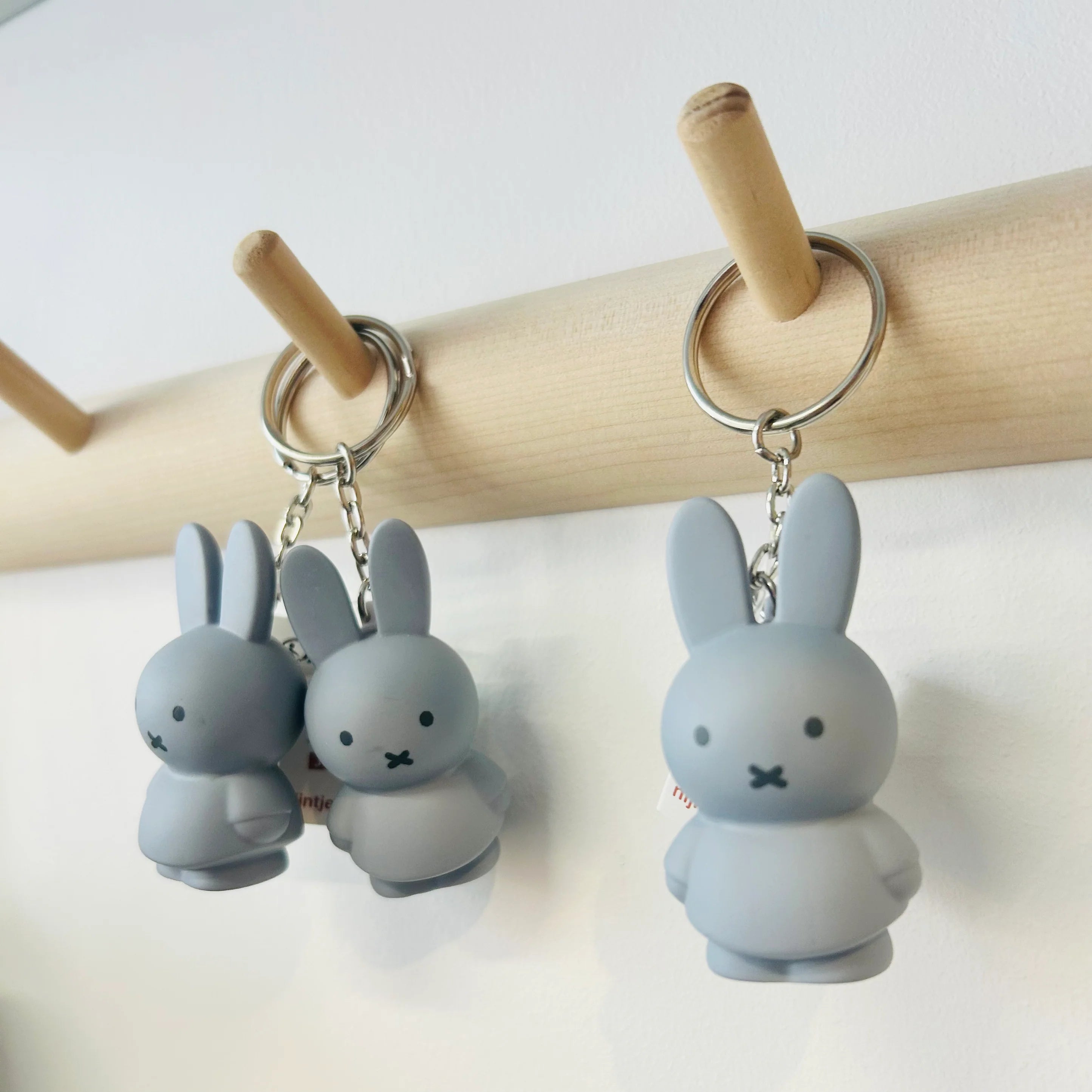 Miffy Keyring in Silver Blue (6cm)