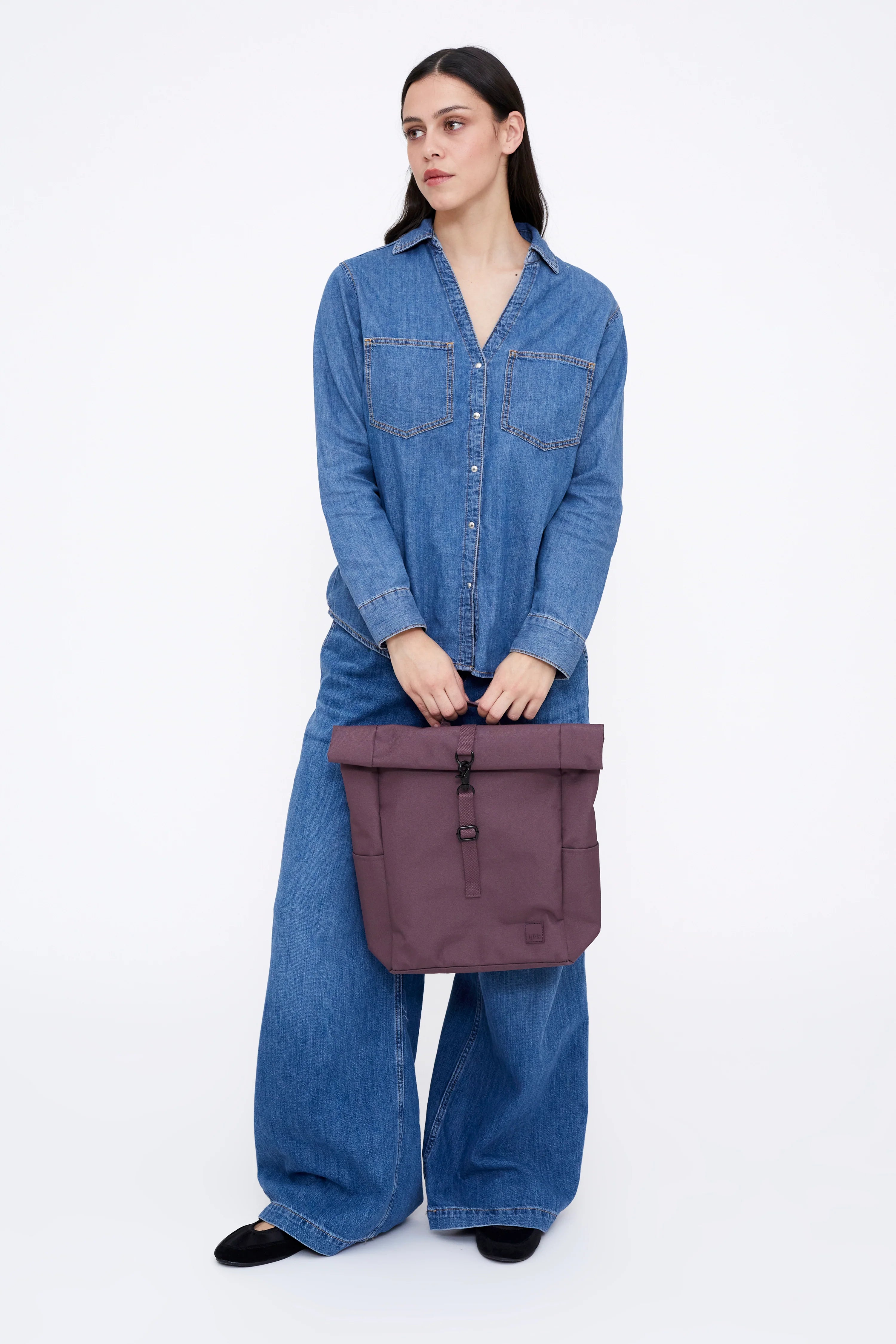 Roll Mini Backpack Maroon