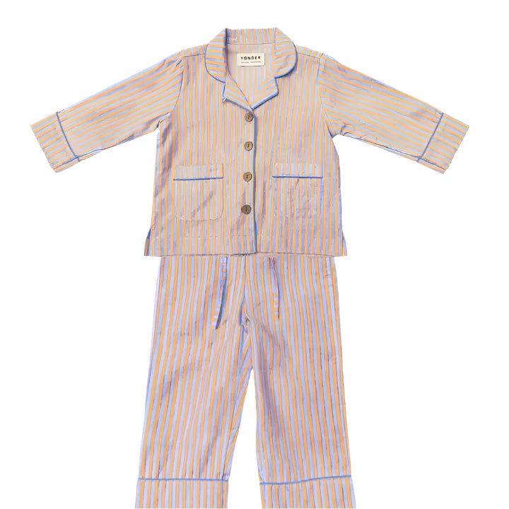 Organic Cotton Pyjamas in Candy Stripes