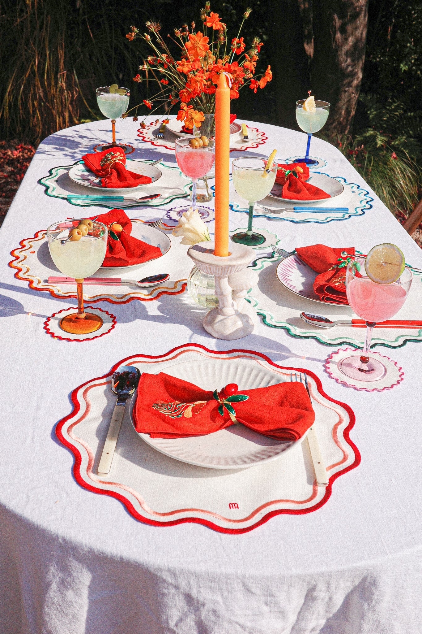 Floria Tablemat in Red