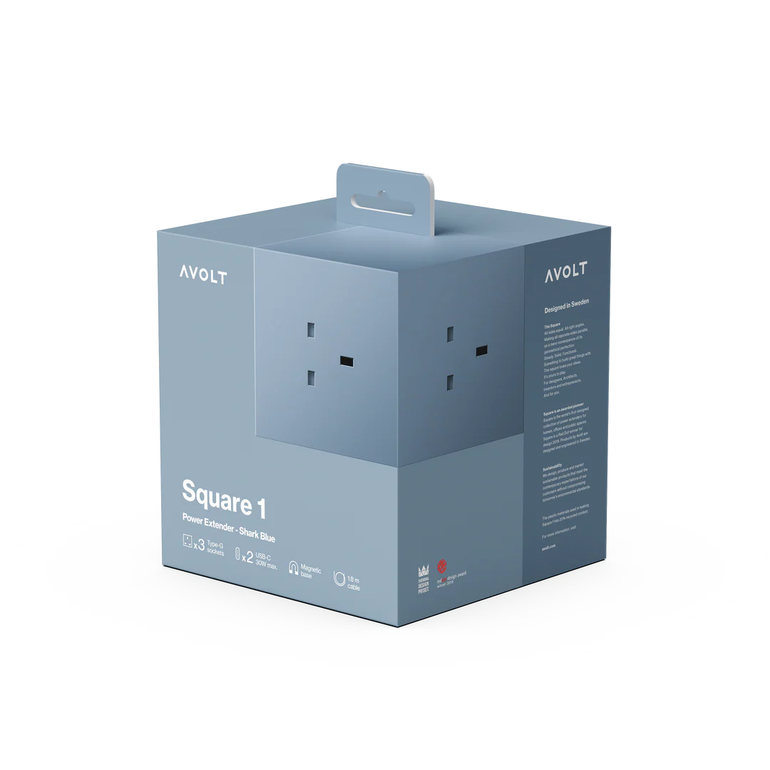 Square Power Extension 1 Shark Blue – ALKEMI store