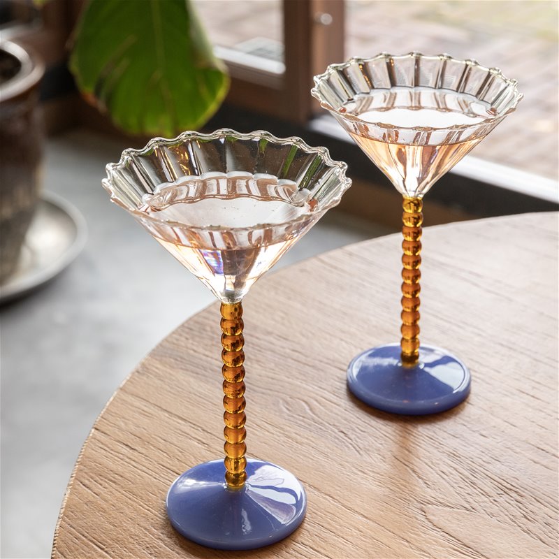 Perle Coupe in Amber Set of 2