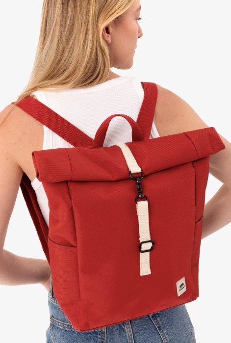 Roll Mini Back Pack in Red