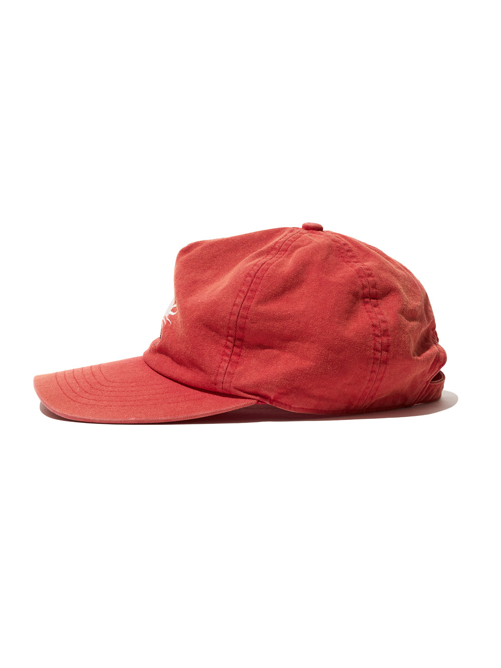 Vintage Washed Sunlight Ball Cap in Red
