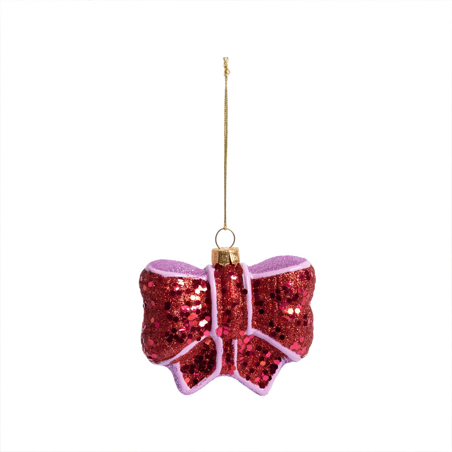 Ribbon Ornament in Red