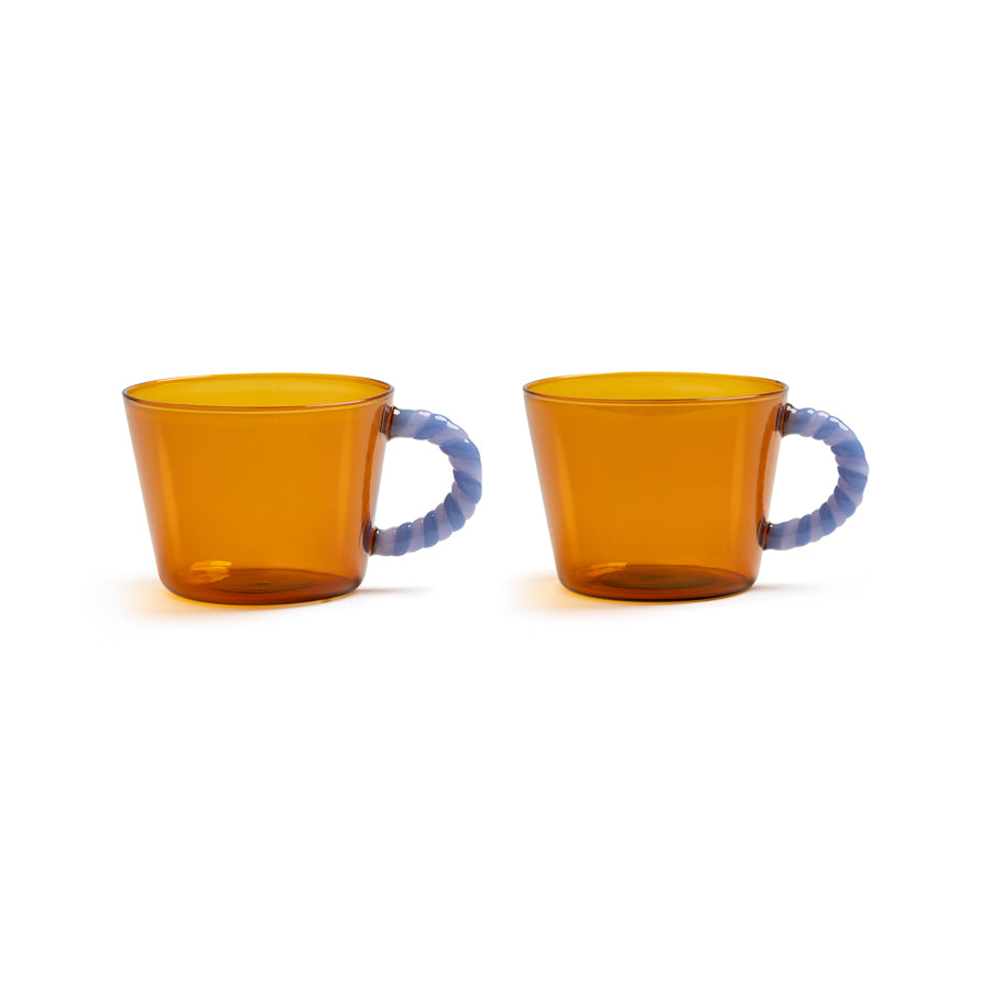 Duet Glass in Amber (Set of 2)