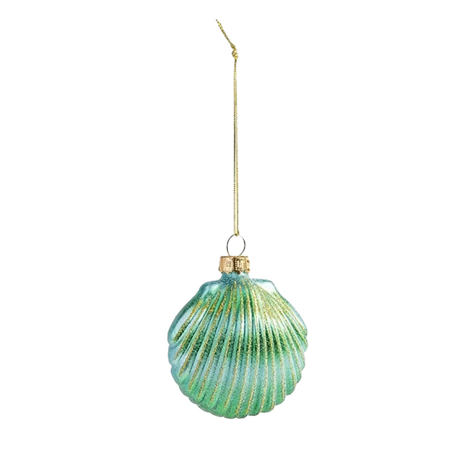 Shell Ornament in Green