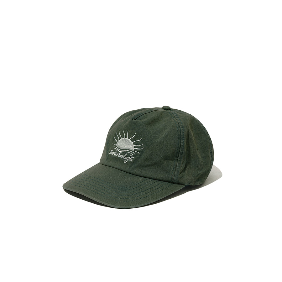 Vintage Washed Sunlight Ball Cap in Green