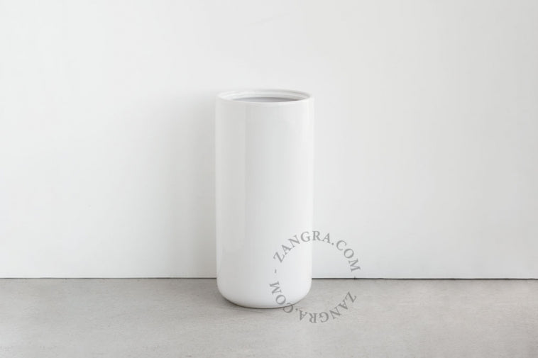 Toilet Brush & Porcelain Holder White