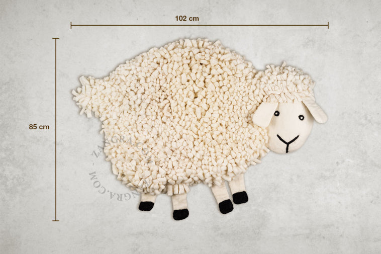 Felt Rug Sheep