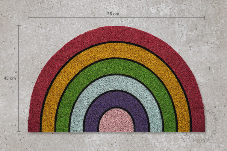 Rainbow Coir Doormat