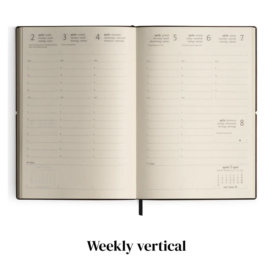 2026 Trends Weekly Vertical Planner A5 Yellow
